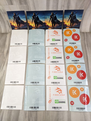 4 Sets Star Wars Stickers From Mandalorian Seagate Firecuda Beskar Ingot Drives