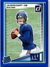 2025 Donruss Optic #273 Jaxson Dart  Blue Press Proof