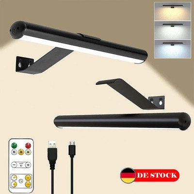 Kabellose Bildleuchte Wandlampe Bilderlampe Dimmbar Wandleucht+ Fernbedienung DE