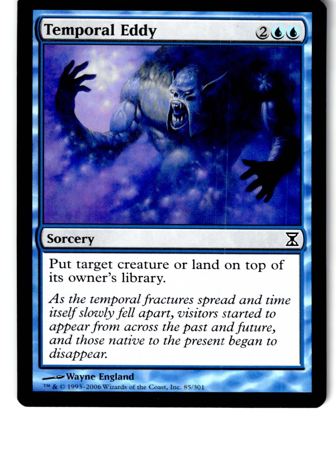 Set Of 4 Temporal Eddy 85 Common Time Spiral Magic: The Gathering Lightly Played