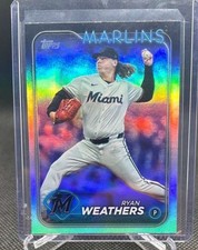 2024-2025 Topps Ryan Weathers Lot (2) Miami Marlins 