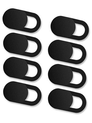 ALIANSHENG 8er Pack Webcam Cover, Camera Blocker, Webcam Cover Slide schwarz