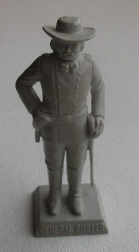 Marx Fort Apache Play Set General Custer Famous Americans Plastic Gray Grey VTG
