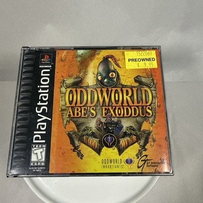 Oddworld: Abe's Exoddus For Sony PlayStation 1 PSX PS1 CIB BLACK LABEL Tested