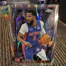 2025-26 Topps Chrome - Malik Beasley #36 RayWave Refractor Pistons