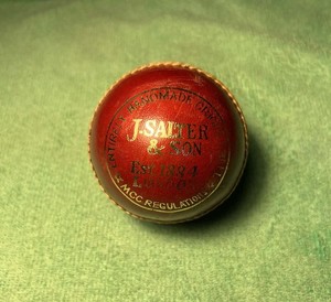 Vintage Cricket Match Special 5½ oz Red Leather Cricket Ball – J. Salter & Son