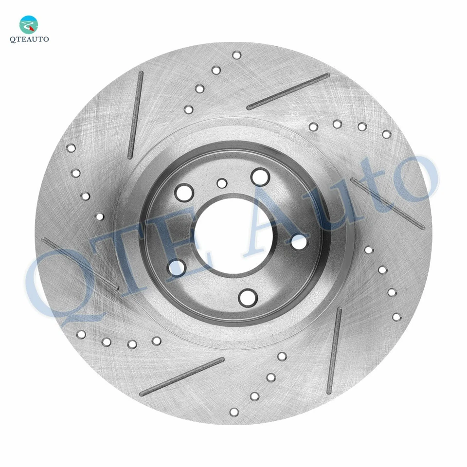 Rotores de disco de freio dianteiros perfurados com fenda 319,6 mm para 2005-2012 Infiniti FX35 - Imagem 3 de 4