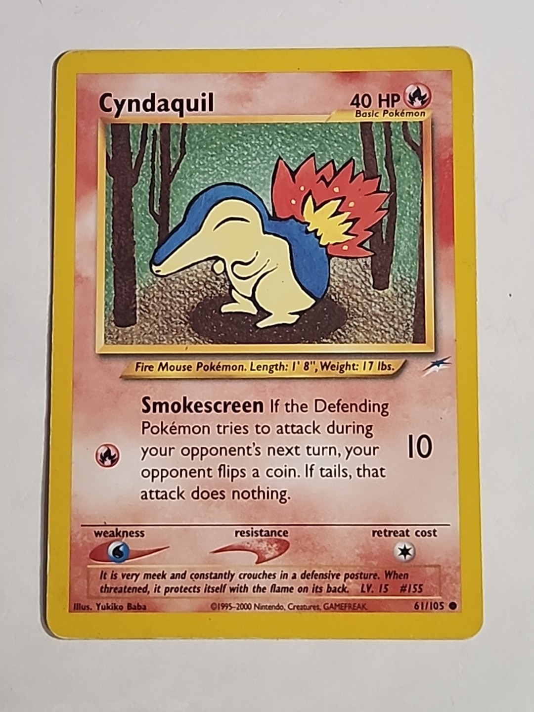 Pokemon Neo Destiny 61/105 Cyndaquil