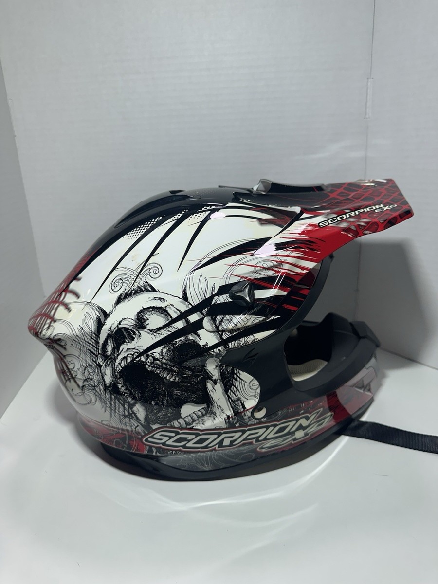 Scorpion Exo Scream Vx-34 Exo Size Large With Cloth Helmet Bag