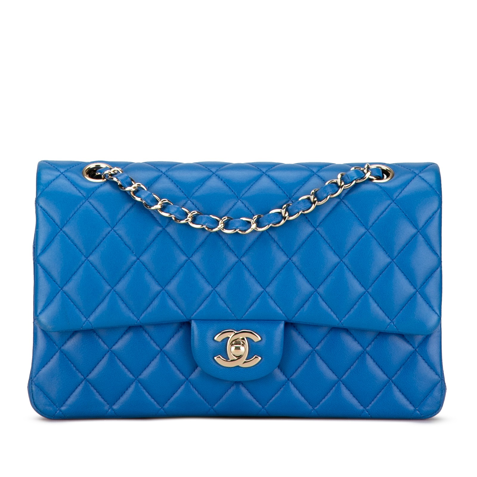 Chanel Medium Classic Double Flap Bag in Lambskin Leather