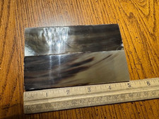 DARK CREME COLORED BEAUTIFUL BUFFALO HORN KNIFE HANDLE MATERIAL BLANK SCALES