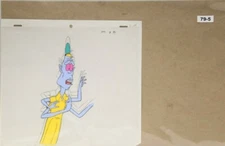 GhostBusters Original Production Drawing And Cel 79-5 Used Cond.