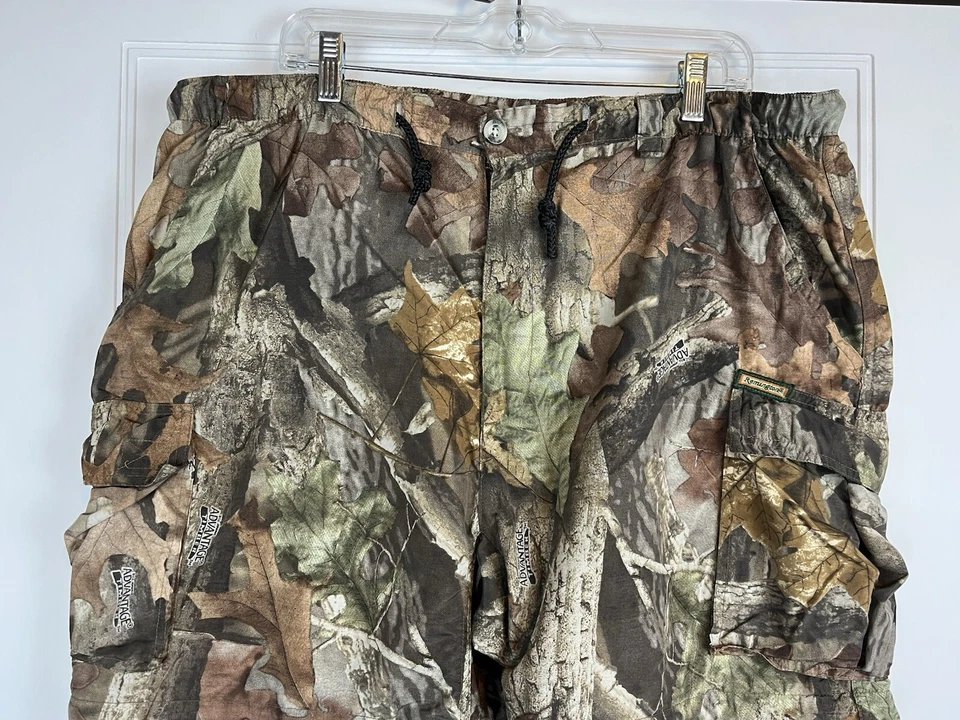Pantalones cortos de carga convertibles camuflados Remington para hombre grandes con cremallera madera Realtree Foto 3 de 4
