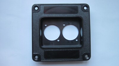 ABS Steckerschale für zwei Speakon oder XLR Buchsen