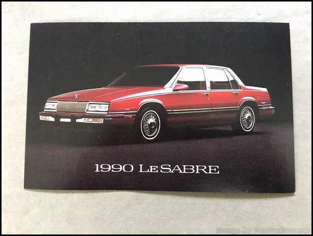 1990 Buick LeSabre Original 1-page Car Photo Post Card Postcard (2
