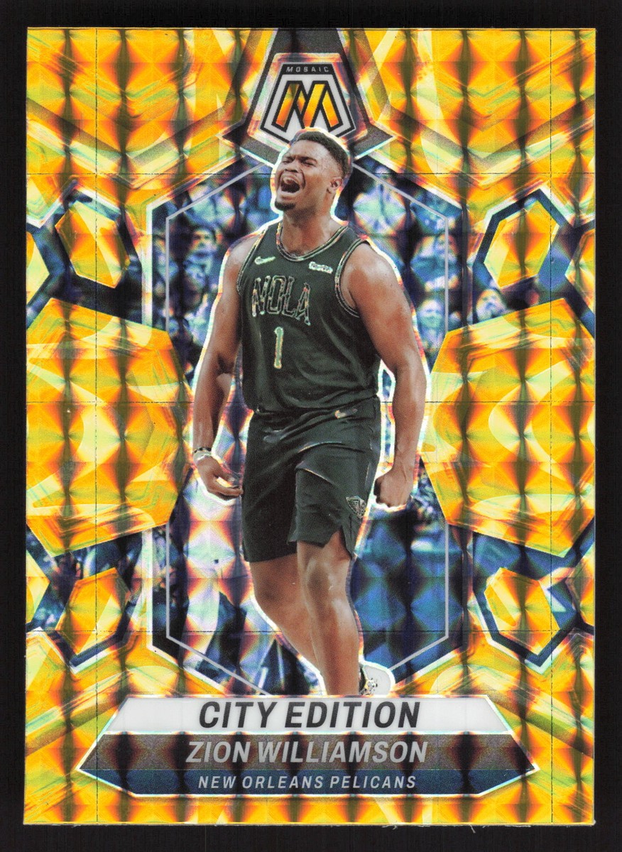 2023-24 Panini Mosaic #271 Zion Williamson Reactive Yellow | eBay