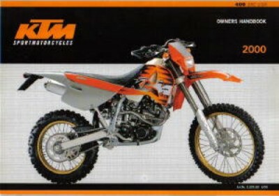 2000 KTM 400 SXC Motorcycle Owners Handbook