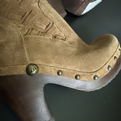 Neu UGG Australia braun 17" Arroyo Stiefel hohe Stiefel Damen 6 Lamm F29011 - Bild 6 von 7