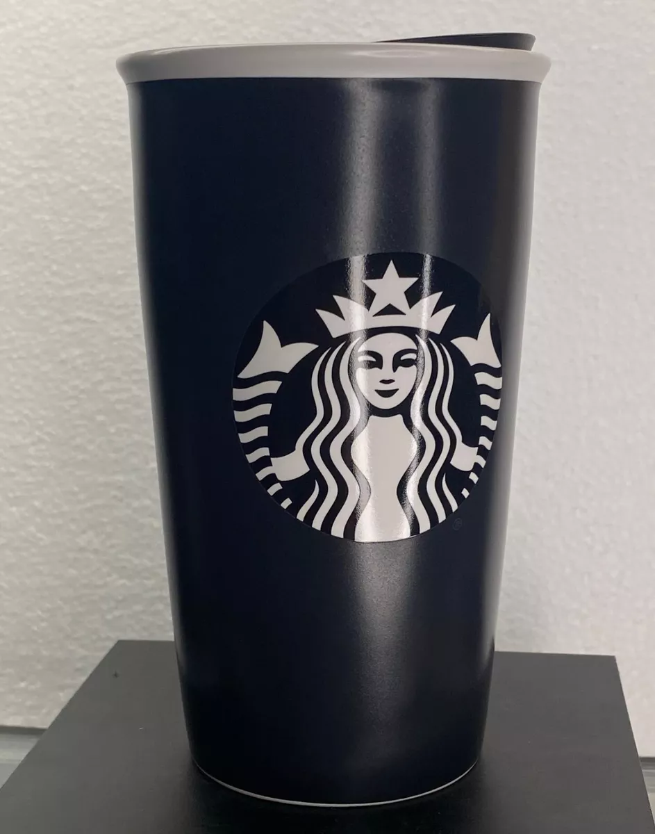 STARBUCKS Create Your Own Write On Ceramic 12 Oz Tumbler WITH