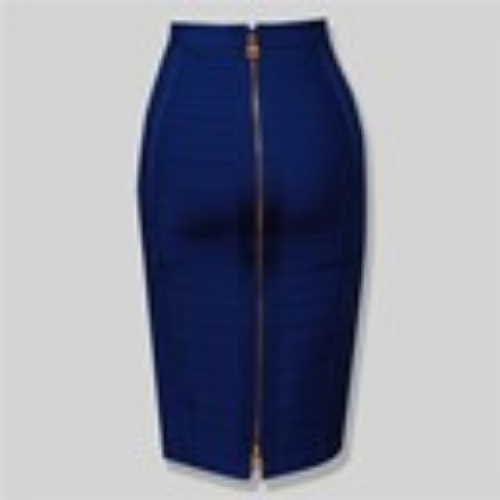16 Colors Sexy Zipper Bandage Skirt Elastic Bodycon Summer Pencil Skirt 58cm - Picture 33 of 40