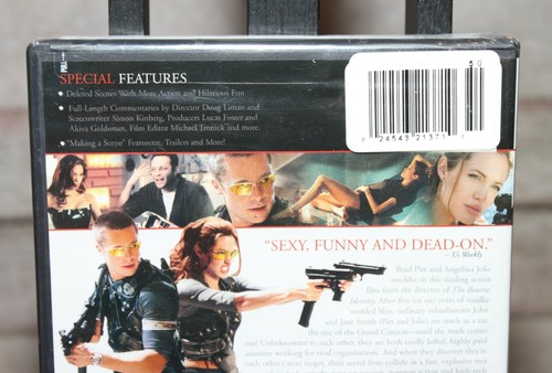 Mr. and Mrs. Smith (DVD, 2009, Widescreen) Brad Pitt & Angela Jolie - Picture 7 of 9