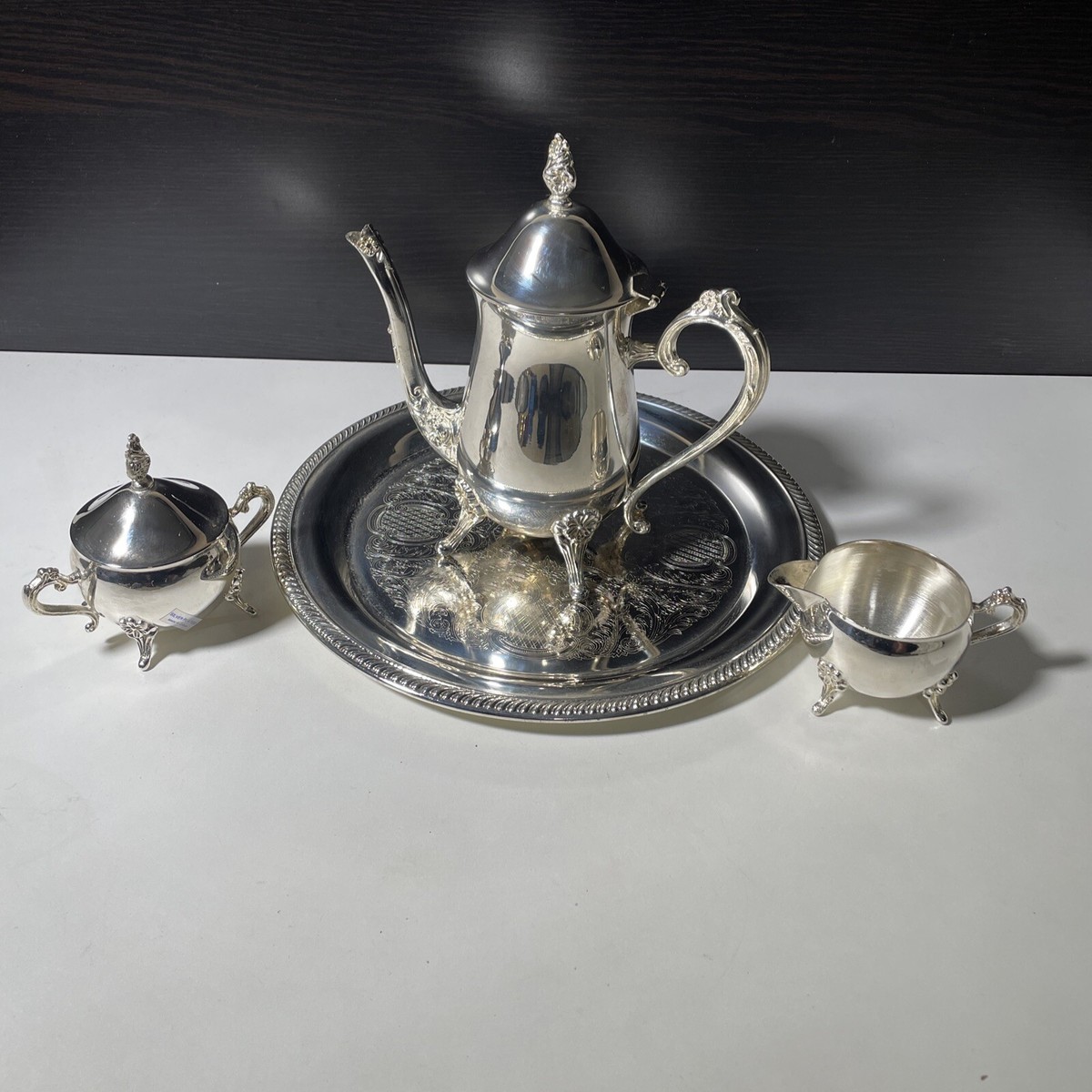 【WM ROGERS】 コーヒーセット 3点【シルバープレート】 WM ROGERS & SON Silverplated Three Piece Coffee Set | eBay