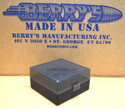 .223 / 556  ammo case-box 100 rd (SMOKE / BLACK) 223 556 Berry BUY 3 GET 1 FREE