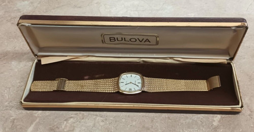 Bulova Slimline Hand Wound Men's Wristwatch For Parts
