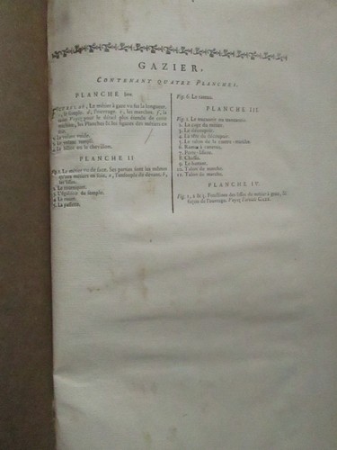 Recueil de 4 planches XVIII° de L'ENCYCLOPEDIE : GAZIER (métier à soie) - Picture 2 of 4
