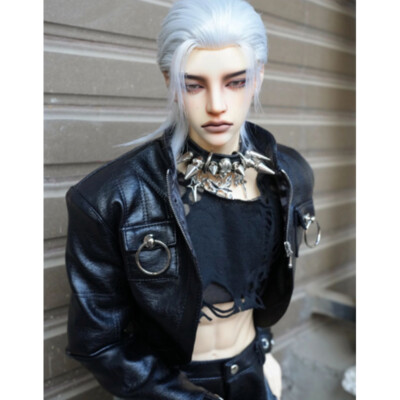 Cool 1/3 BJD Doll Eyes Face Make Up Resin Figure Half-closed Eyes Uncle Boy Man