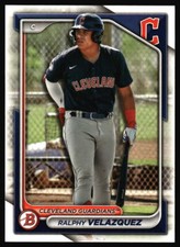 2024 Bowman Ralphy Velazquez #BP-29 Cleveland Guardians
