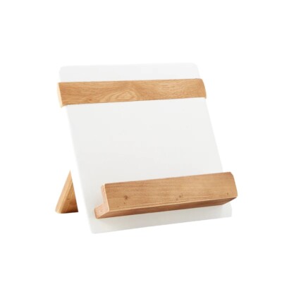Cailini Coastal Bali Cookbook Holder White. Elegant & Functional Kitchen Holder!
