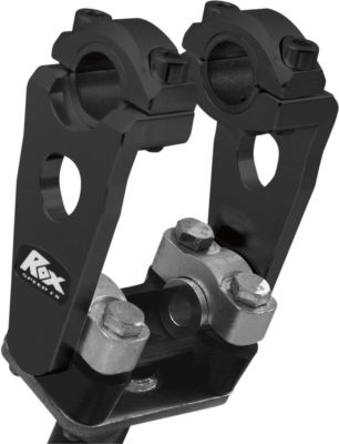 Rox Speed FX - 3.5'' Pivoting Risers for 7/8 OR 1-1/8 Handlebar Black 1R-P3SEK