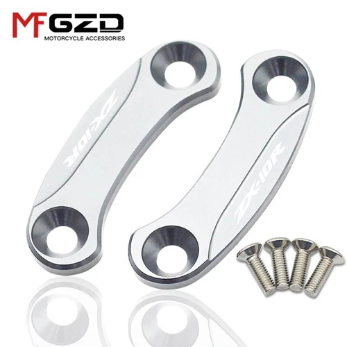 For ZX-6R ZX-10R 2019-2023 Windscreen Rear Mirror Hole Cover Driven Mirror Cap - Picture 2 of 18