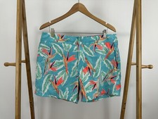 Chubbies Swim Trunks Men's Floral Snap Button No Drawstring Made In USA L