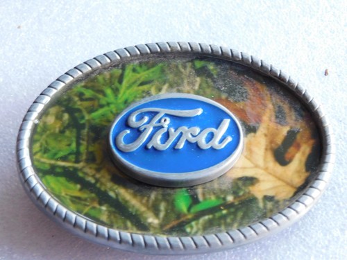 Unusual Ford Motor Co. Emblem Belt Buckle - Picture 2 of 4