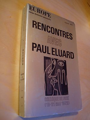 Literaturzeitschrift Europa Begegnung mit Paul Eluard 1973