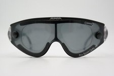 Alpina Pro Sport Optic XS Ceramic Sunglasses Black Silver Oval New