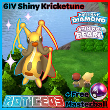6IV Shiny Kricketune Pokemon Brilliant Diamond Shining Pearl