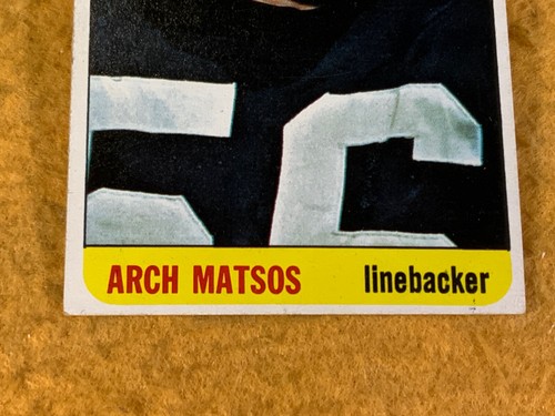 Tarjeta de fútbol P8-4 - Arch Matsos - Oakland Raiders - 1965 Topps - Tarjeta #142 - Imagen 5 de 5