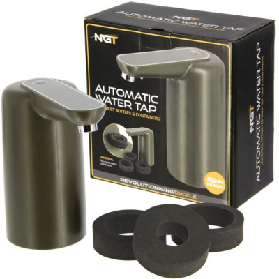 NGT Wasserhahn für Wasserkanister & Behältnisse Akku Pumpe LED Camping Outdoor