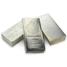 100 oz .999 Silver Bar - Circulated Secondary Market - Random Hallmarks #A175
