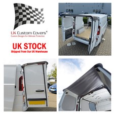 Pour Nissan Nv300 Arrière Barn Porte sur Mesure Auvent Housse (2016–2022) Noir/