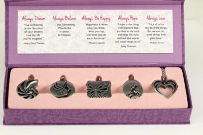 MODERN Costume Jewelry NIB ALWAYS BE TRUE Wearable Inspiration Necklace Pendants