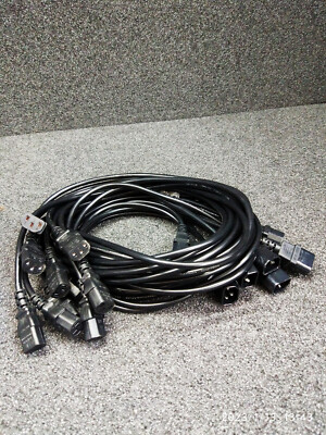10 pcs. PWRC13C14-BLACK  jumper cord / 1.8M Power Cable - Black - c13c14