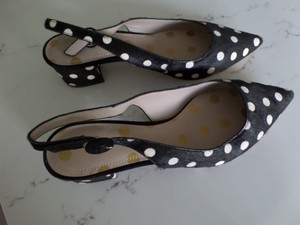 polka dot low heel shoes