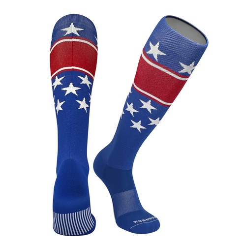 Pearsox Usa Flag Banner Knee High Long Baseball Football Socks Ebay