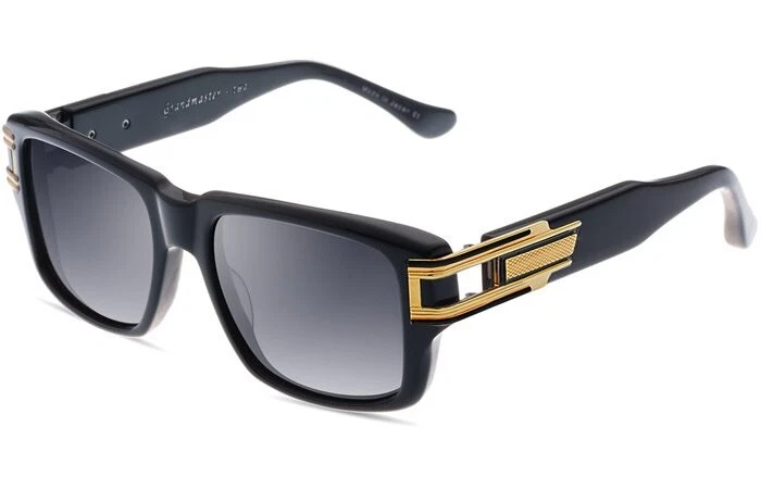 Dita GRANDMASTER TWO DTS402-A-01 Limited Edition Black Gold Grey Lens Sunglasses