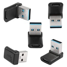 90 USB 3.1 to USB C Adapter USB A Male to C Female Right Angle Coupler 10Gbps...
