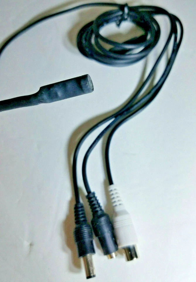 Mini micrófono sensible a alta ganancia CC alimentación audio micrófono CCTV seguridad DVR cámara Foto 3 de 4
